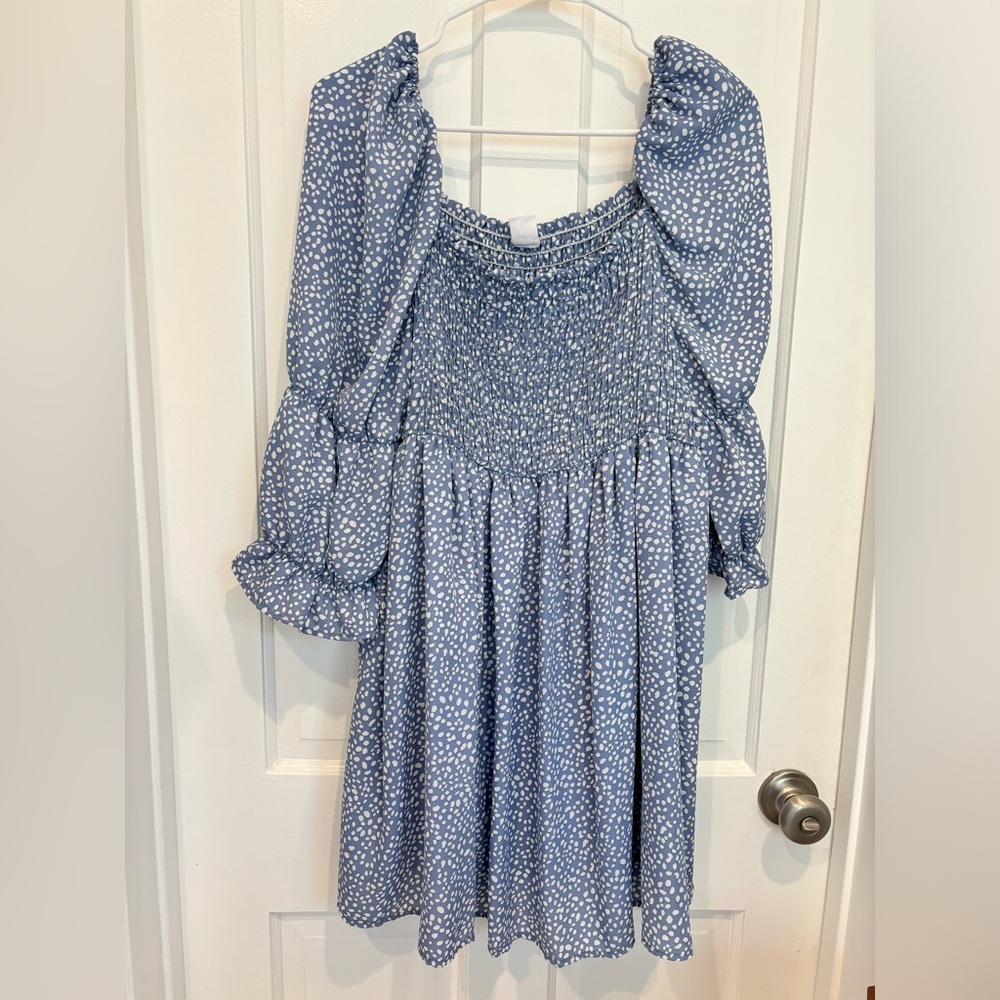 Melrose and Market Smocked Mini Dress